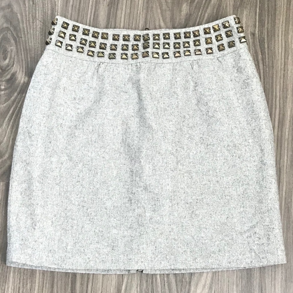 Silence and Noise Gray Studded Skirt size 6